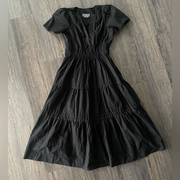 By Anthropologie | The Somerset Maxi Dress Tiered Poplin Cotton Lightweight MP - Picture 2 of 12